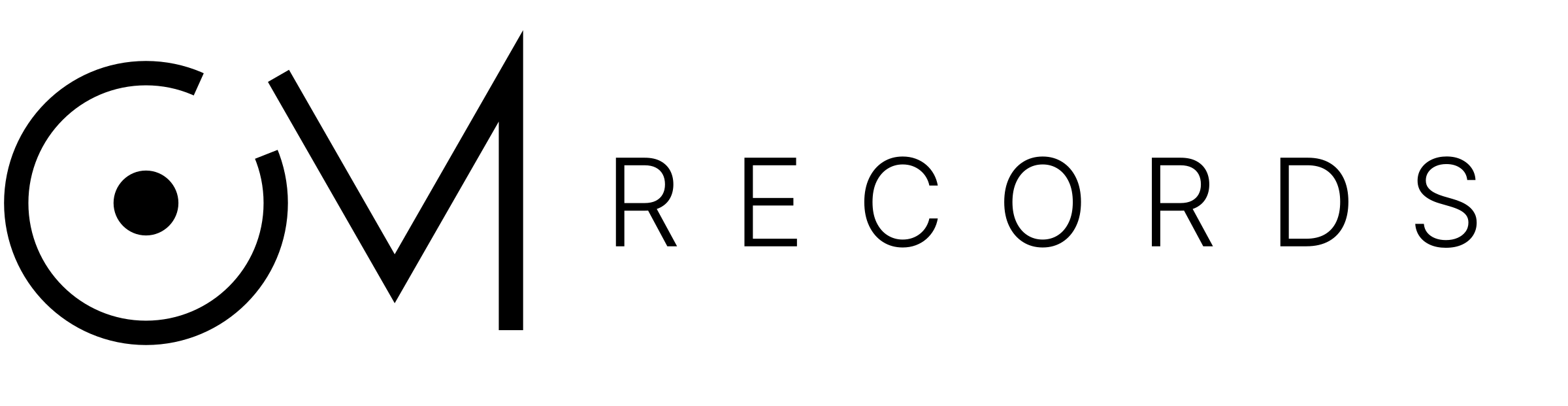 OM Records Logo — Variante Schwarz